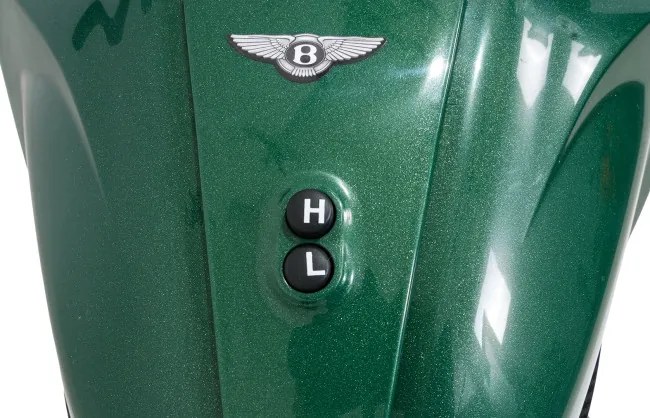 Elektrická motorka Ducati Diavel x Bentley zelená
