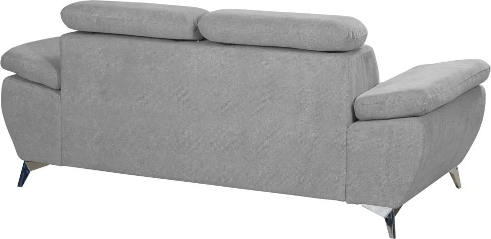 Dvojsedák Gisele, svetlo šedá látka