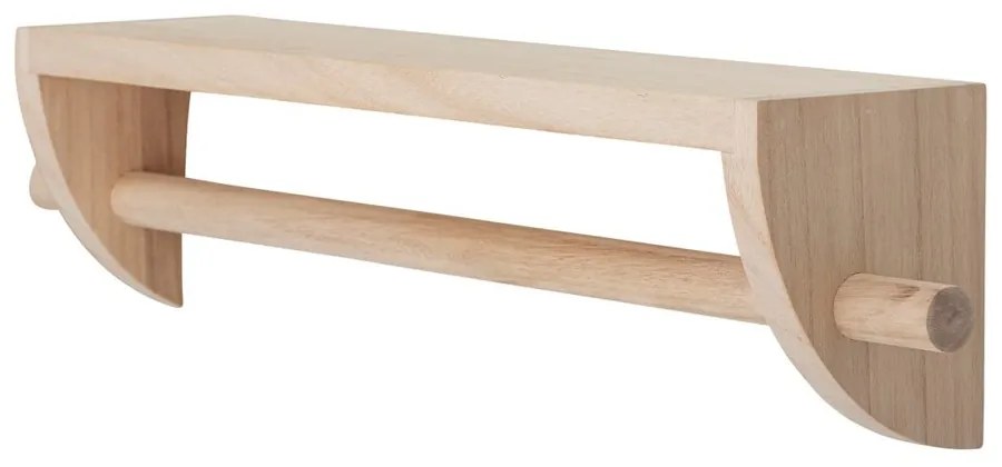Bloomingville Drevená polica / vešiak Mingus 60 cm