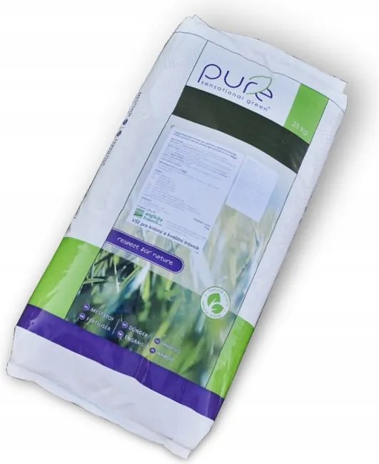 100 % organické trávnikové hnojivo Pure Bio 2, Npk 7-7-10, 25kg