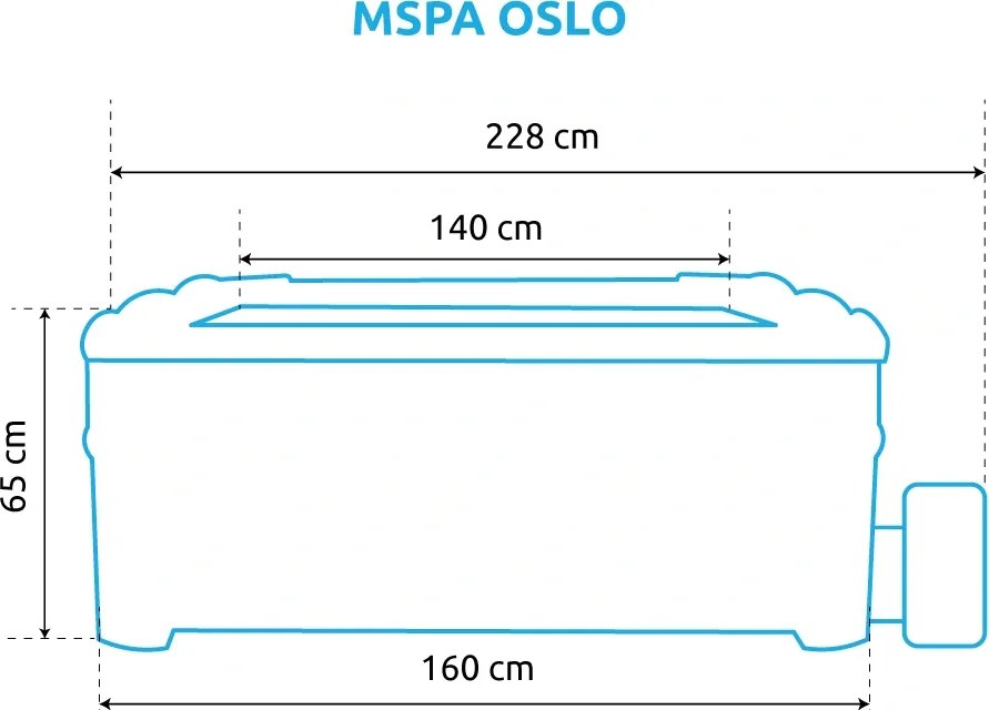 Mspa | Vírivý bazén MSPA Oslo F-OS063W | 11400302