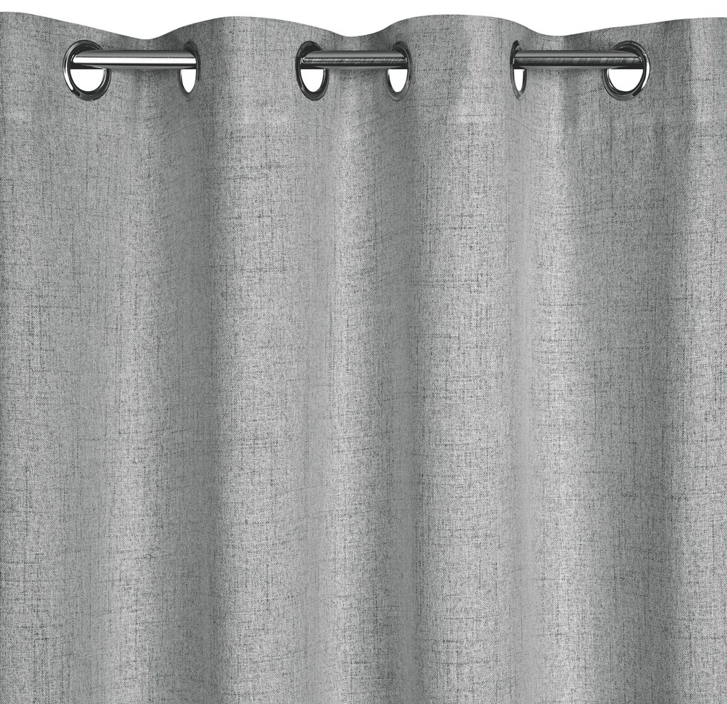 ZÁVES NA KRÚŽKOCH LINDA 140X250 CM STRIEBORNÁ