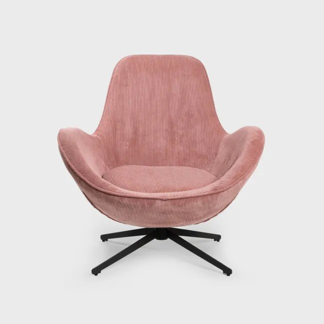 Kreslo LUNAIRE menčestrové, ružové 710070