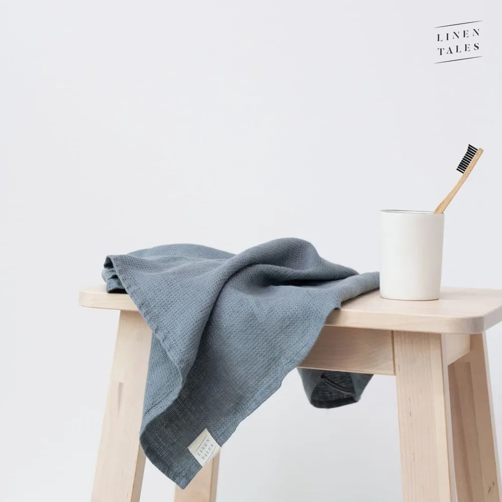 Modrý ľanový uterák 125x75 cm - Linen Tales