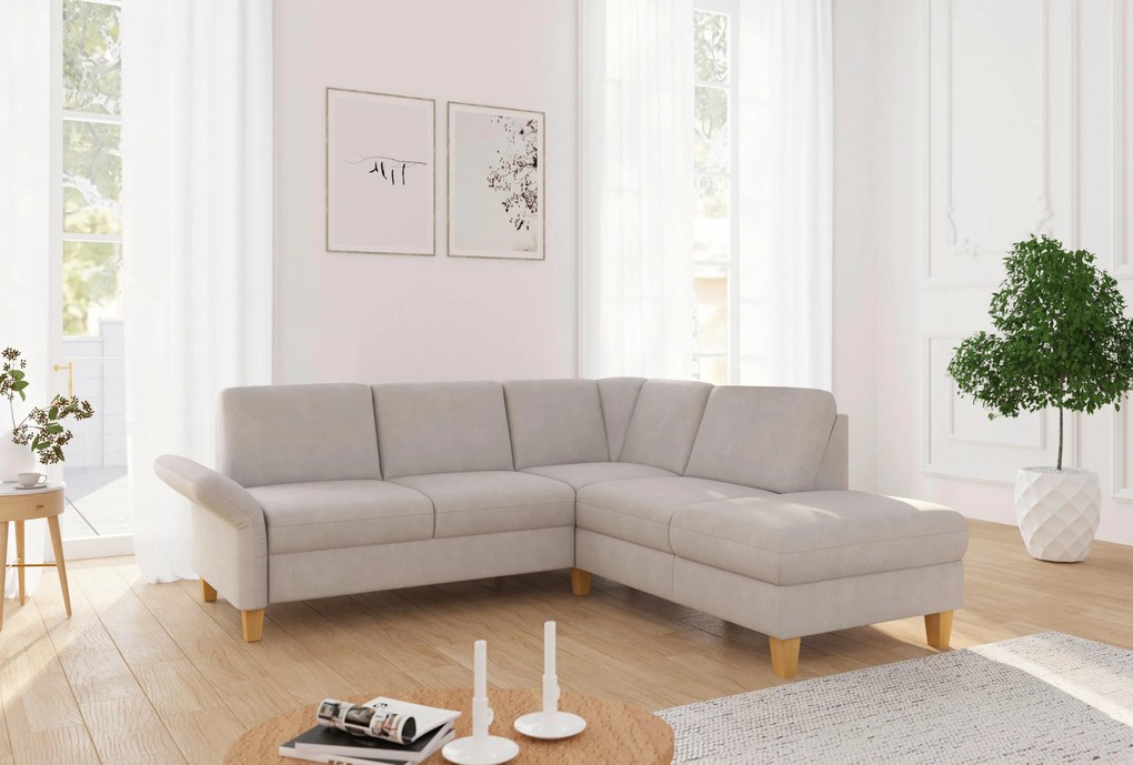 XXXLutz ROHOVÁ SEDAČKA, textil, sivobéžová Sit & More - Sedačky - 000144016149
