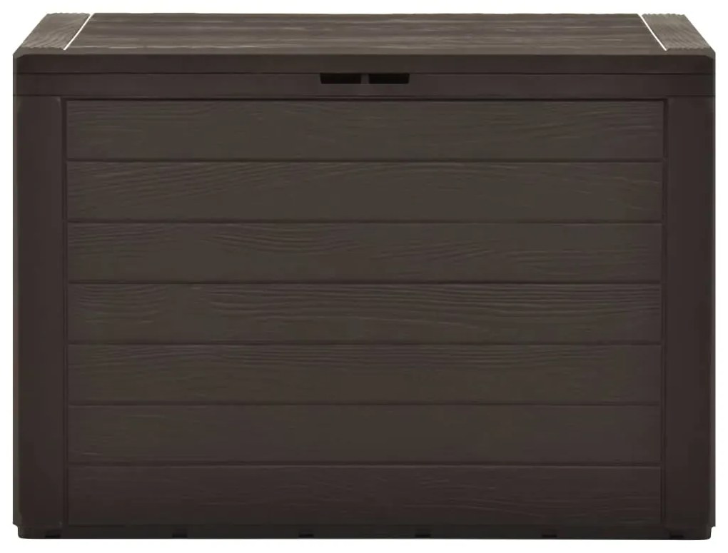 vidaXL Záhradný úložný box hnedý 78x44x55 cm