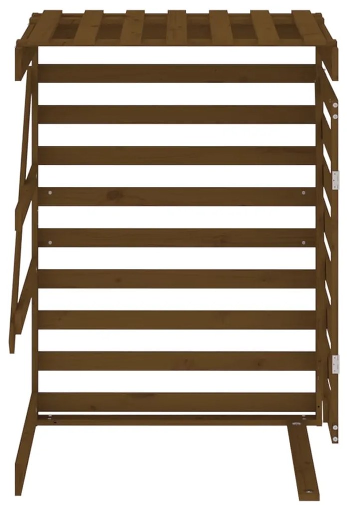 Predĺženie pre úložný box na odpadkový kôš medovo-hnedé borovica