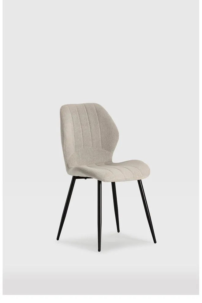 Krémové jedálenské stoličky v súprave 4 ks Milu – Marckeric