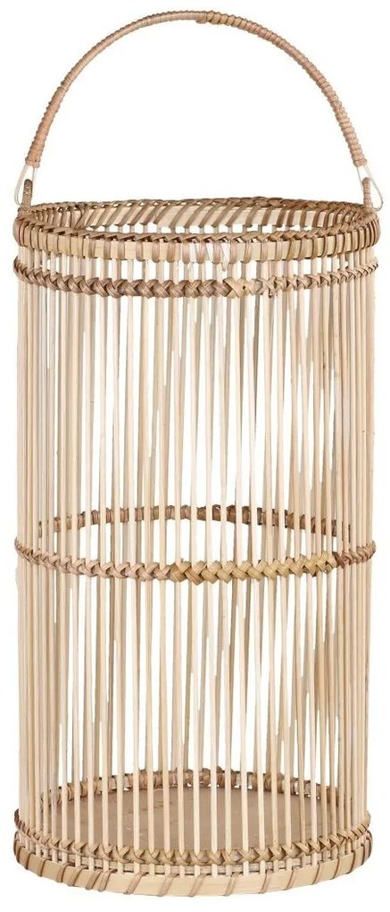 Prírodný bambusový lampáš Bamboo - Ø20*36 cm