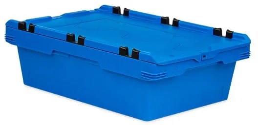 Balenie plastových euro prepraviek CONICAL s krokodílim vekom