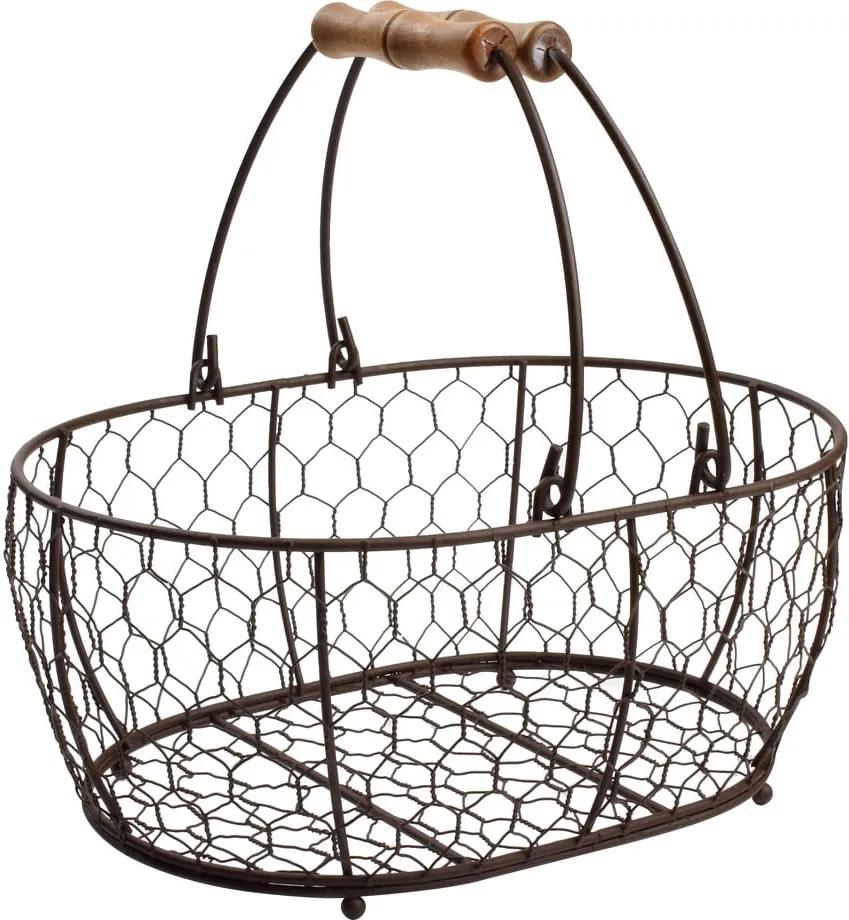 Kovový košík T&G Woodware Provence, 29 × 21 cm