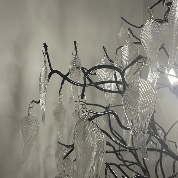 Krištáľová stojacia lampa 5xG9/40W/230V čierna