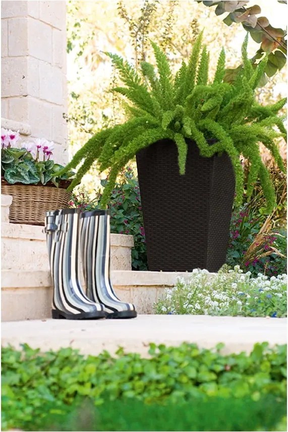 Plastový obal na kvetináč Rattan – Keter