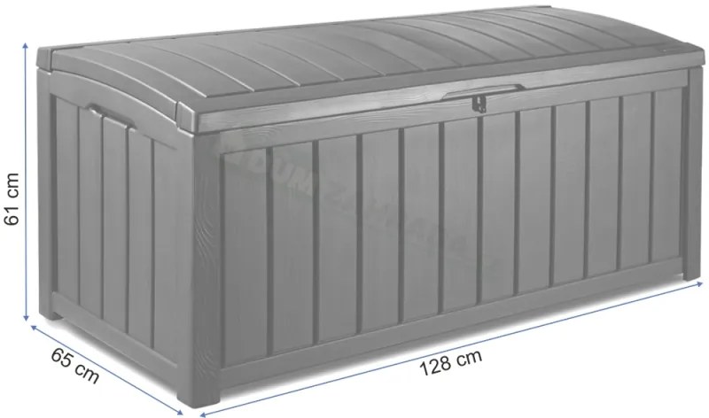 Keter Glenwood Antracit - záhradný box 390 L
