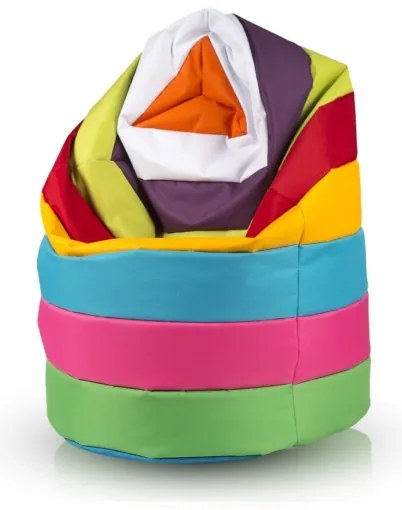 Sedací vak INTERMEDIC Mega Sako MIX pásik Farba: 2.Polyester