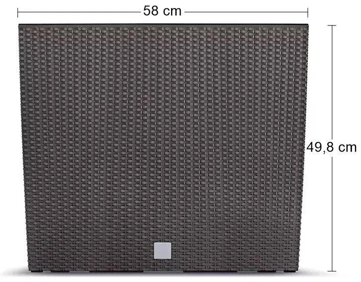 Plastový kvetináč DRC600T 60 cm - hnedá