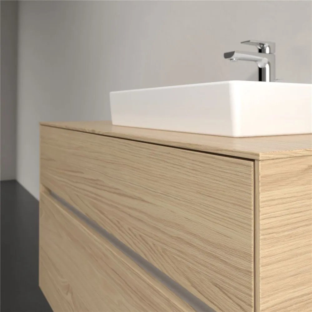 VILLEROY &amp; BOCH Collaro závesná skrinka pod umývadlo na dosku (umývadlo vpravo), 2 zásuvky, s LED osvetlením, 1000 x 500 x 548 mm, Nordic Oak, C015B0VJ