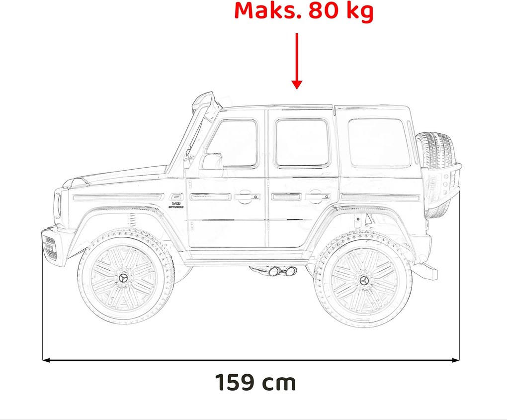Ramiz Auto Mercedes Benz G63 AMG XXL čierne