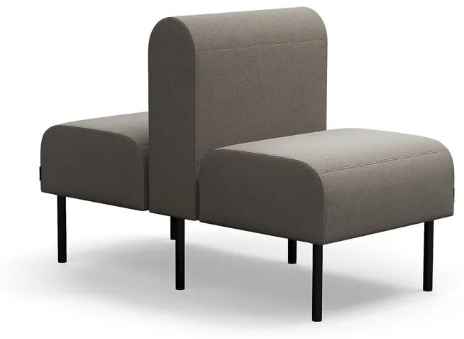 Modulárna pohovka VARIETY, 1 miestna, double, látka Pod CS, šedohnedá