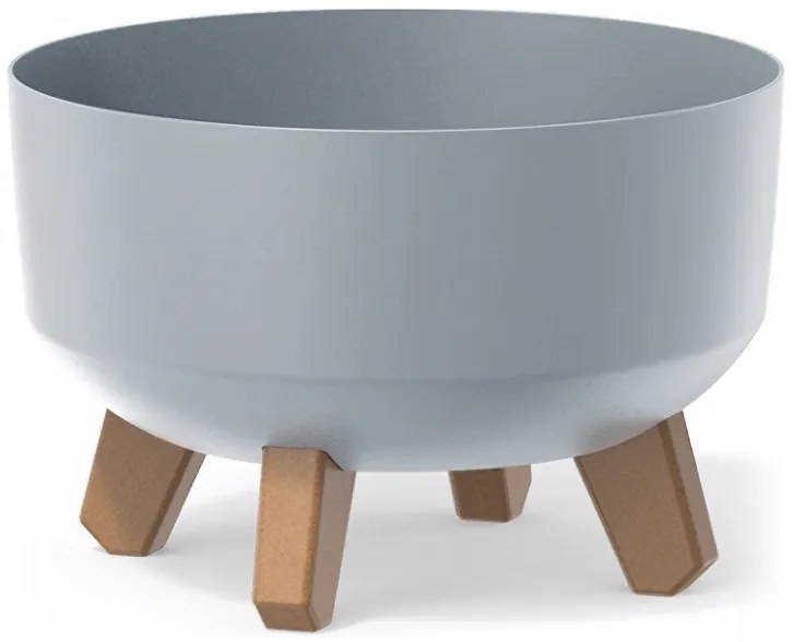 Plastový kvetináč na nožičkách DGRL240L 23,5 cm - svetlosivá