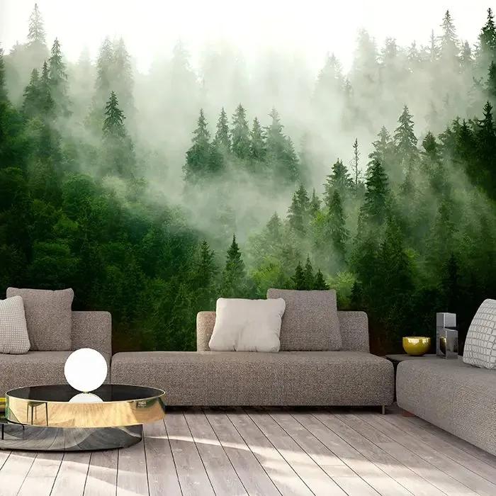 Fototapeta - Mountain Forest (Green) Veľkosť: 100x70, Verzia: Premium