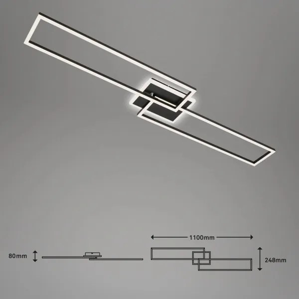Brilo - LED Stmievateľný prisadený luster FRAME 2xLED/20W/230V 2700-6500K + DO