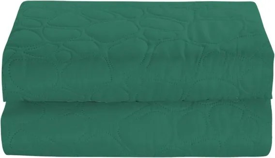 Zelený prehoz na posteľ STONE Rozmer: 200 x 220 cm