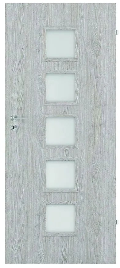 Dvere vnútorné Vedi 5*5 70P dub  strieborný