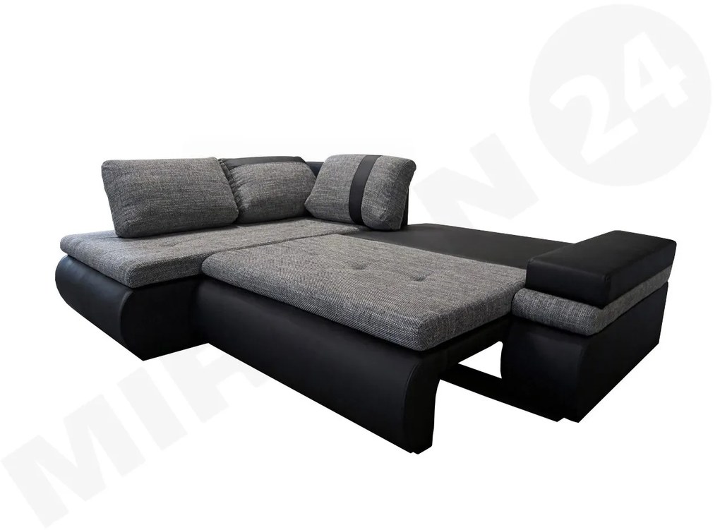 Rohová sedacia súprava Sofia Mini, Dostupné poťahy: ekokoža Soft 066 + Lawa 02, Strana: ľavá