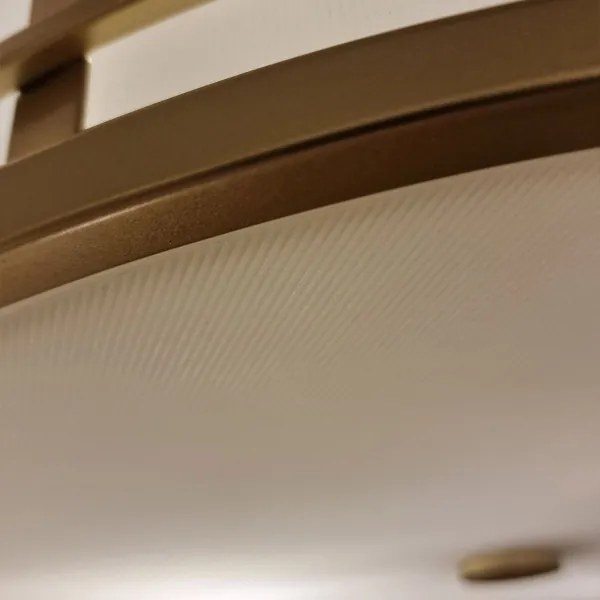 Feiss FE-FUSION-F-PNBR - Stropné svietidlo FUSION 3xE27/40W/230V priemer 34,3 cm zlaté