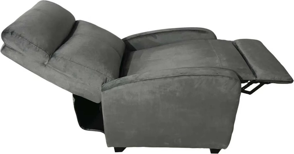 Relaxačné kreslo René rozkladacie šedé