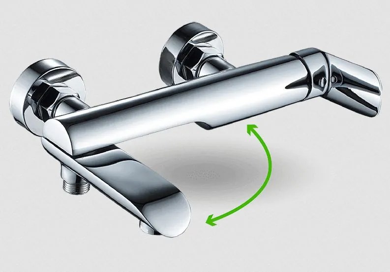 Laveo Alea, nástenná vaňová batéria 150mm, chrómová, LAV-BLE_01FD
