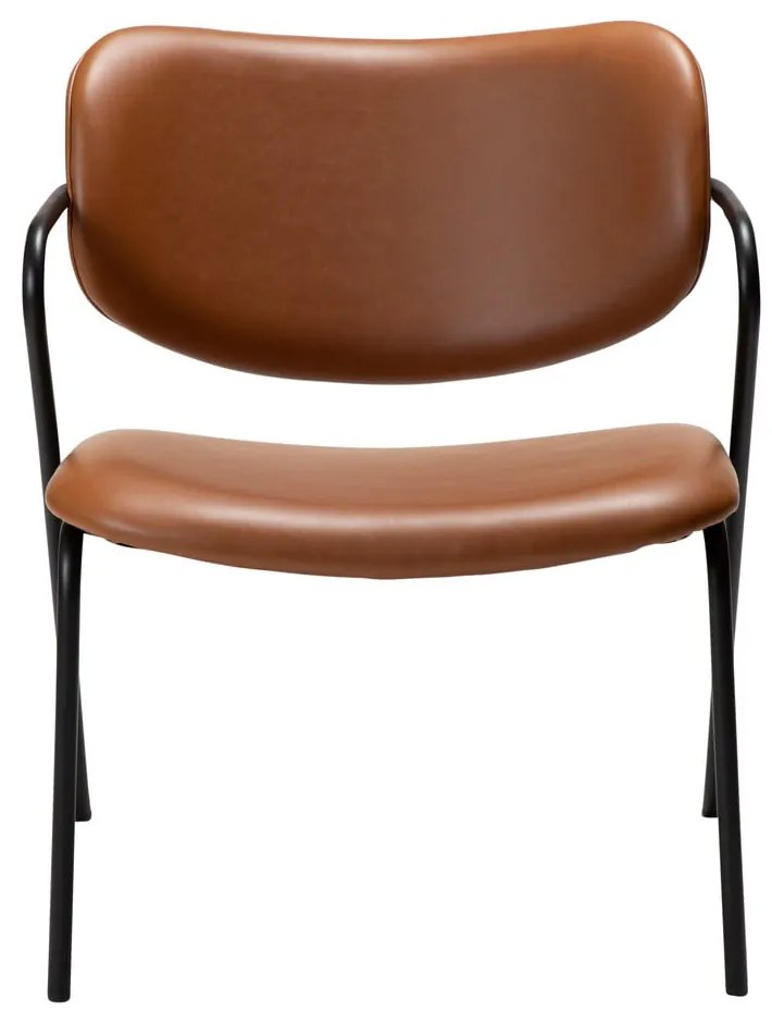 Koňakovohnedé kreslo z imitácie kože Zed – DAN-FORM Denmark