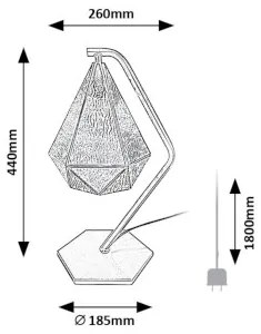 Tiffany štýl stolná lampa Rabalux 74200 NORAH GREEN 44*18,5