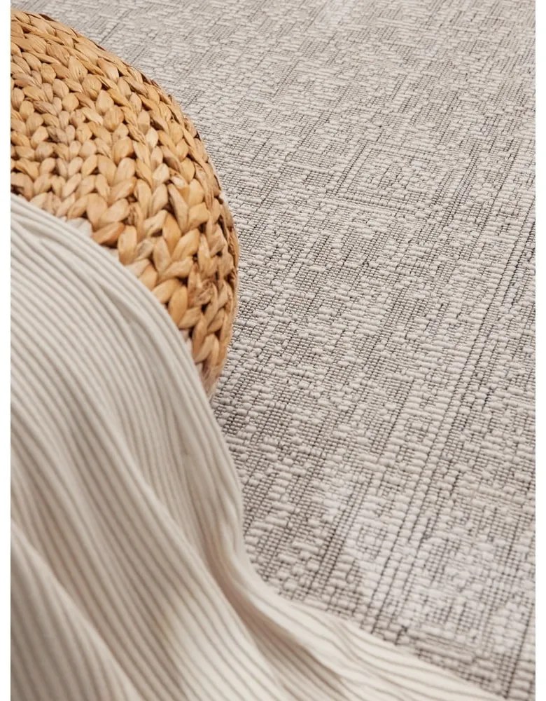 Vnútorný a vonkajší behúň v sivej a slonovinovej farbe 80x250 cm Duet Kona – NORTHRUGS