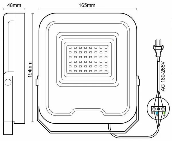 LED RGB Stmievateľný reflektor LED/30W/230V 3000K-6500K Wi-Fi Tuya IP65