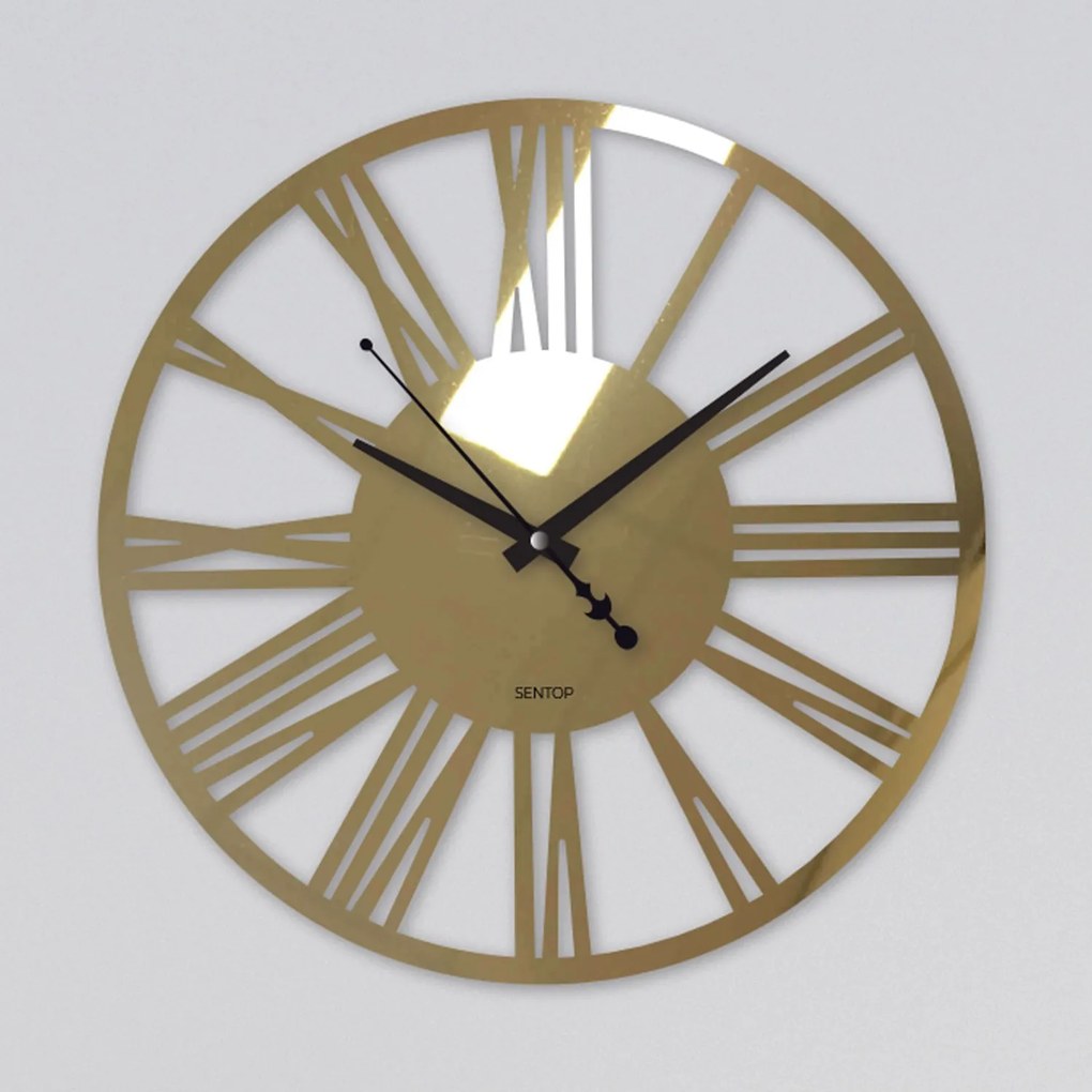 Nástenné hodiny z plexiskla - Sentop | X0108 | farebné: Zrkadlo SILVER Strieborné ručičky 20 cm 4233-111618 X0108