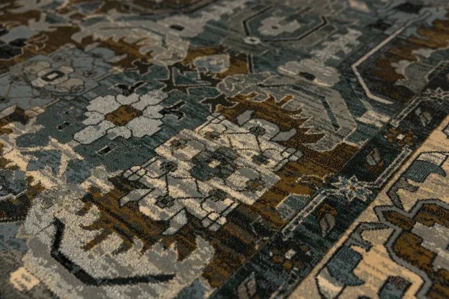 Koberec Dywilan Superior Oman, ornament, tmavomodrý