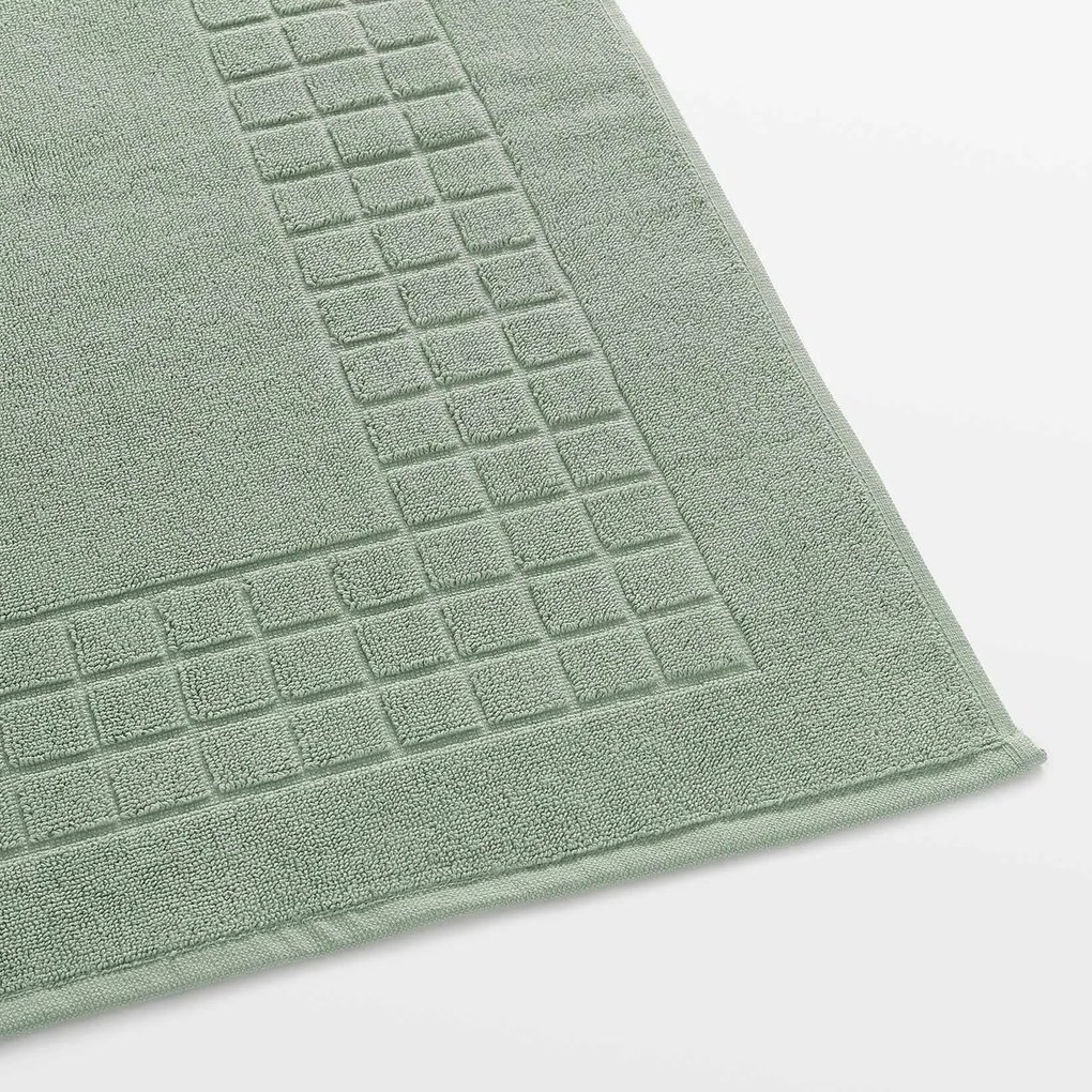 Goldea kúpeľňová froté predložka mozaika – šalviová 50 x 70 cm