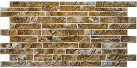 Obkladové panely 3D PVC TP10014044, rozměr 1025 x 495 mm, ukládaný horský kámen, GRACE