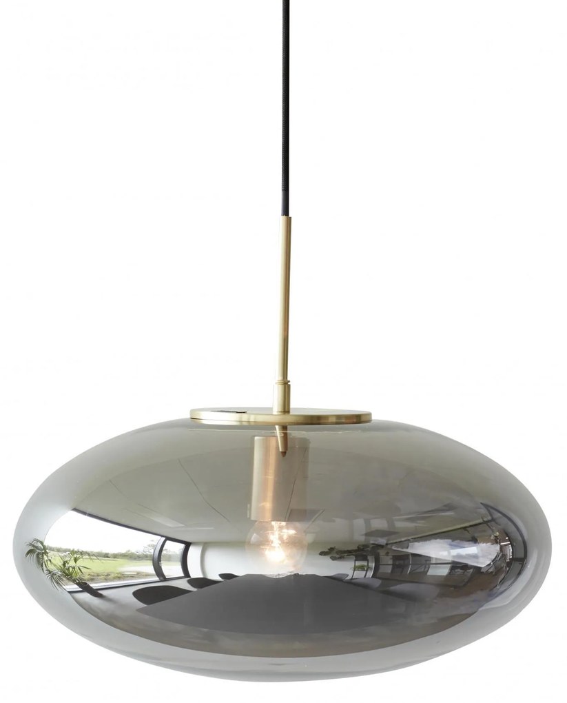 Hübsch Stropná lampa Mirror Brass