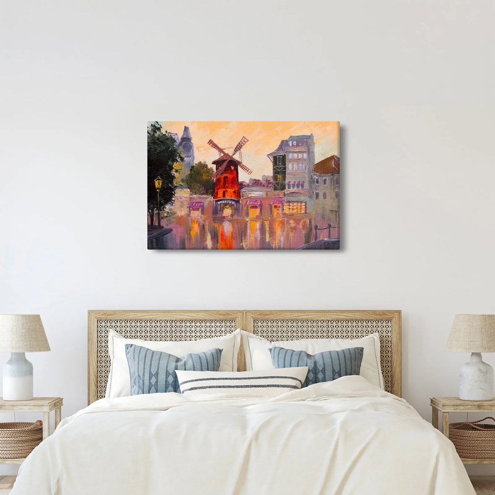 Obraz - Moulin rouge, Paríž, Francúzsko (90x60 cm)