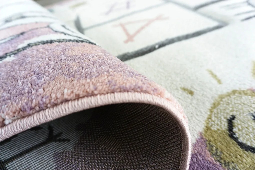 BE Koberec Smart Kids 22923 PINK – ružový obdĺžnikový Rozmer: 160x230 cm