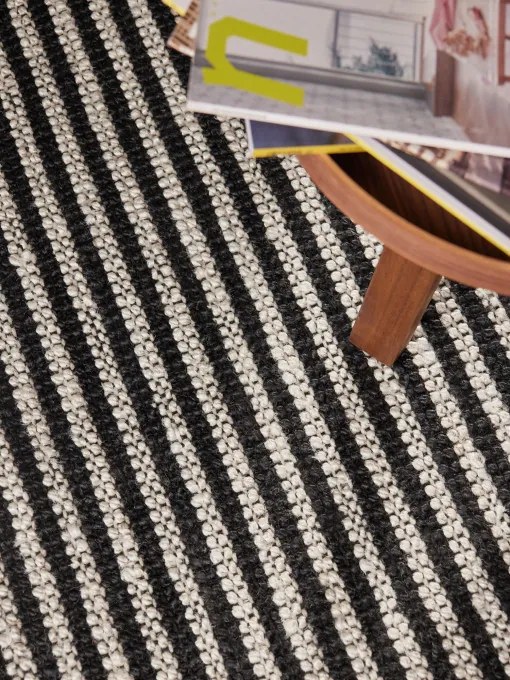 Koberec Elle Decoration Harvest Ebony Ivory Black