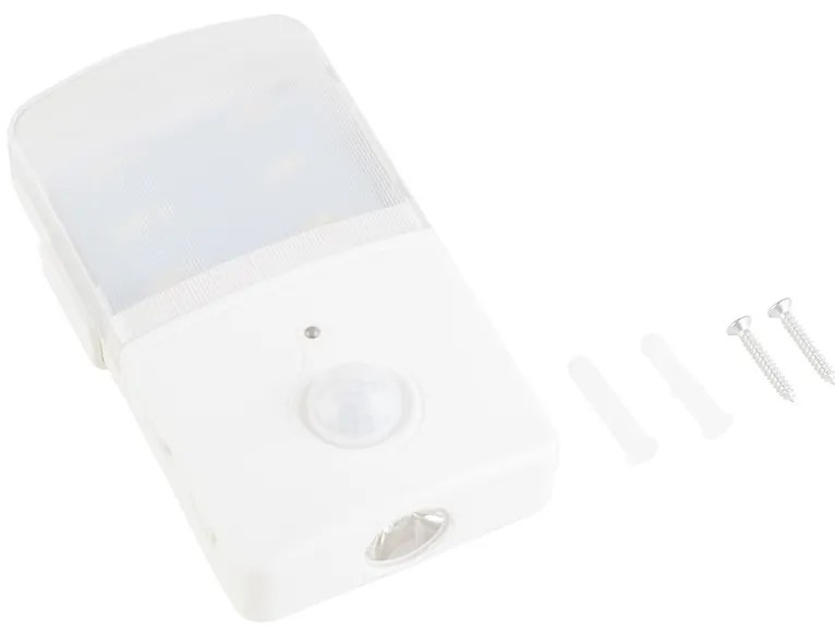 LED svietidlo + bočné svetlo, 1x LED 0,5w 4000k, w, pohybový senzor