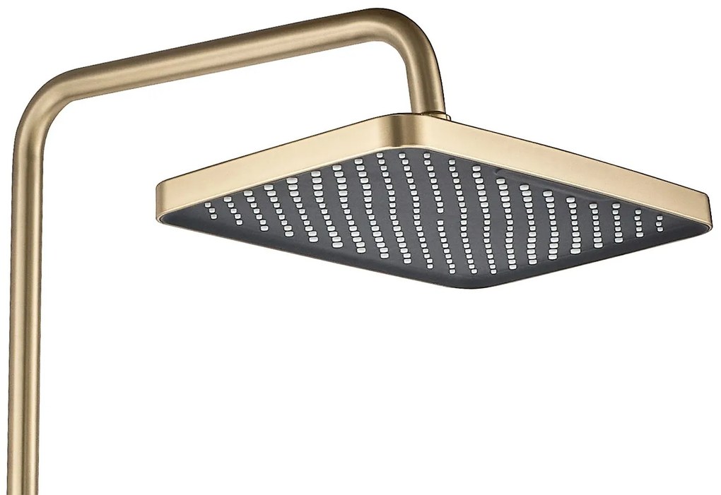 Rea Joe, sprchový set s ručnou a hlavovou sprchou, zlatá matná, REA-P5656