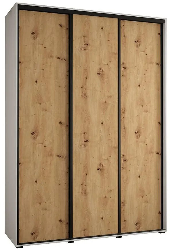 Skriňa 45 Canaris 1 190 biela/artisan/čierna