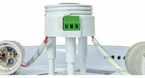 Stropné svietidlo s pohybovým senzorom MANA 2xE27/40W/230V priemer 30 cm biele