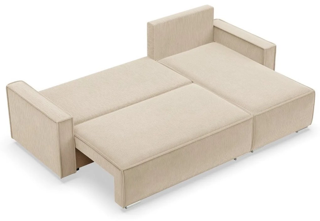 Rohová rozkladacia sedacia súprava LUCCA Béžová