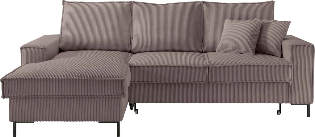XXXLutz ROHOVÁ SEDAČKA, textil, sivohnedá P & B - Sedačky - 002310021704